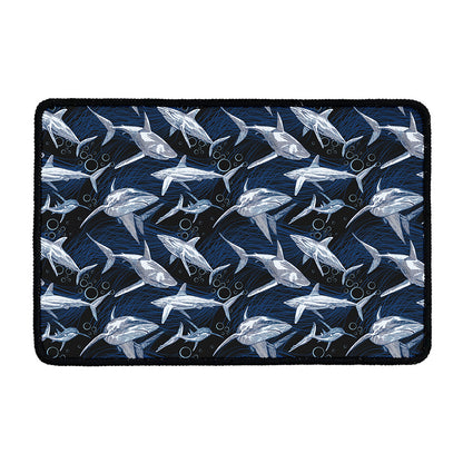 Shark Underwear Pattern Print Kitchen Mat
