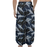 Shark Underwear Pattern Print Lantern Pants