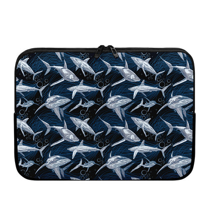 Shark Underwear Pattern Print Laptop Sleeve