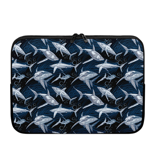 Shark Underwear Pattern Print Laptop Sleeve