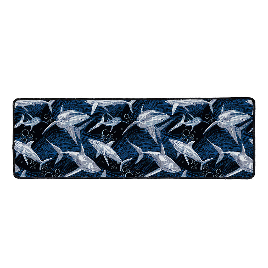 Shark Underwear Pattern Print Long Kitchen Mat