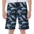 Shark Underwear Pattern Print Men's Beach Shorts