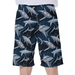 Shark Underwear Pattern Print Men's Beach Shorts