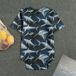 Shark Underwear Pattern Print Men's Bodysuit