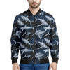 Shark Underwear Pattern Print Men's Bomber Jacket