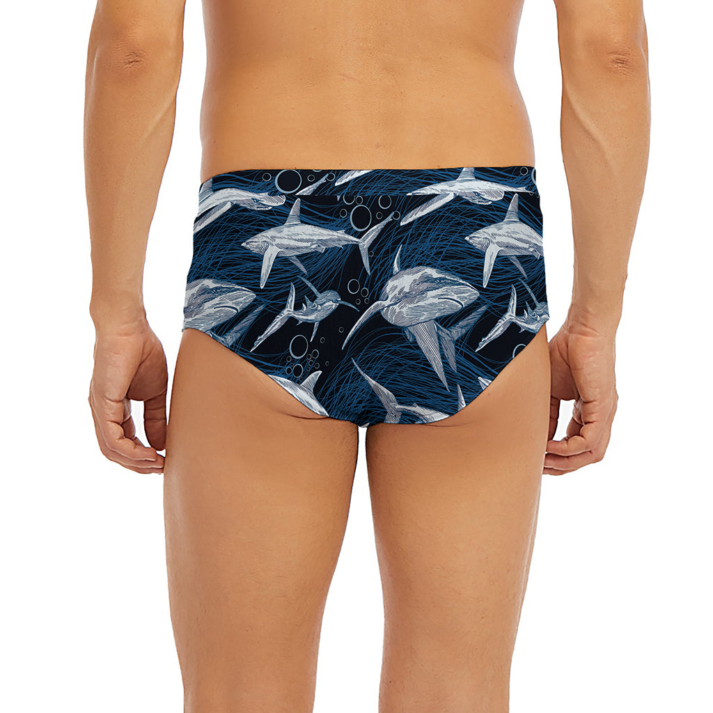 Shark Underwear Pattern Print Men's Briefs