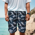 Shark Underwear Pattern Print Men's Cargo Shorts