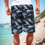 Shark Underwear Pattern Print Men's Cargo Shorts