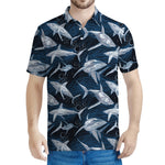 Shark Underwear Pattern Print Men's Polo Shirt