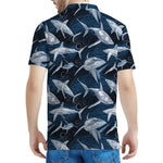 Shark Underwear Pattern Print Men's Polo Shirt