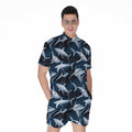 Shark Underwear Pattern Print Men's Romper