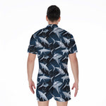 Shark Underwear Pattern Print Men's Rompers