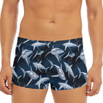 Shark Underwear Pattern Print Men's Short Boxer Briefs