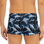 Shark Underwear Pattern Print Men's Short Boxer Briefs