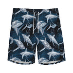 Shark Underwear Pattern Print Men's Sports Shorts