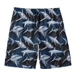 Shark Underwear Pattern Print Men's Swim Trunks