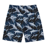 Shark Underwear Pattern Print Men's Swim Trunks