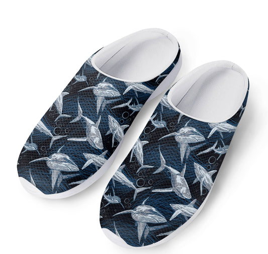 Shark Underwear Pattern Print Mesh Casual Shoes