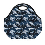 Shark Underwear Pattern Print Neoprene Lunch Bag