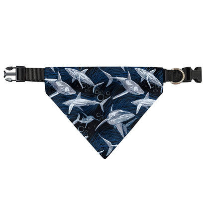 Shark Underwear Pattern Print Over The Collar Dog Bandana