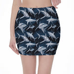 Shark Underwear Pattern Print Pencil Mini Skirt