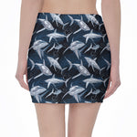 Shark Underwear Pattern Print Pencil Mini Skirt