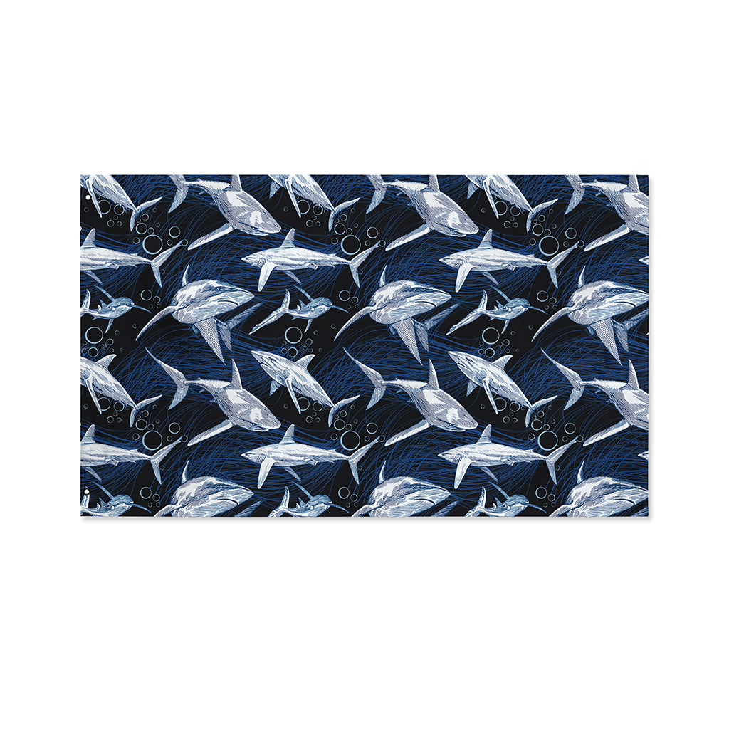 Shark Underwear Pattern Print Polyester Flag