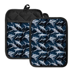 Shark Underwear Pattern Print Pot Holders With Pocket