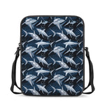 Shark Underwear Pattern Print Rectangular Crossbody Bag