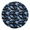 Shark Underwear Pattern Print Round Blanket