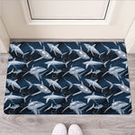 Shark Underwear Pattern Print Rubber Doormat