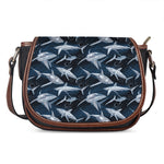 Shark Underwear Pattern Print Saddle Bag