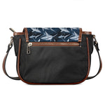 Shark Underwear Pattern Print Saddle Bag