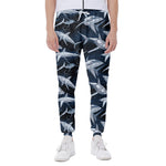 Shark Underwear Pattern Print Scuba Joggers