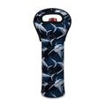 Shark Underwear Pattern Print Single Neoprene Wine Tote