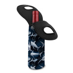 Shark Underwear Pattern Print Single Neoprene Wine Tote