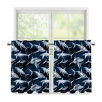 Shark Underwear Pattern Print Tier Curtains