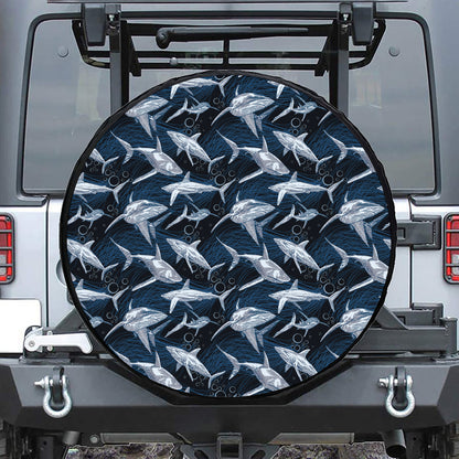 Shark Underwear Pattern Print Tire Cover