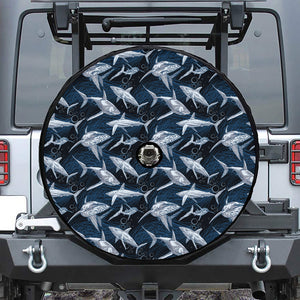 Shark Underwear Pattern Print Tire Cover With Camera Hole