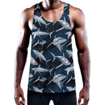 Shark Underwear Pattern Print Training Tank Top