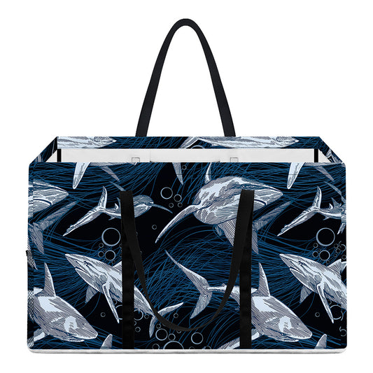 Shark Underwear Pattern Print Utility Tote Bag