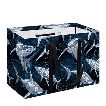 Shark Underwear Pattern Print Utility Tote Bag