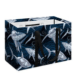 Shark Underwear Pattern Print Utility Tote Bag