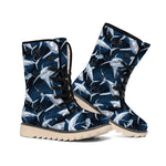 Shark Underwear Pattern Print Winter Boots