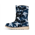 Shark Underwear Pattern Print Winter Boots