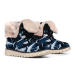 Shark Underwear Pattern Print Winter Boots
