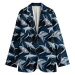 Shark Underwear Pattern Print Women's Blazer