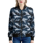 Shark Underwear Pattern Print Women's Bomber Jacket