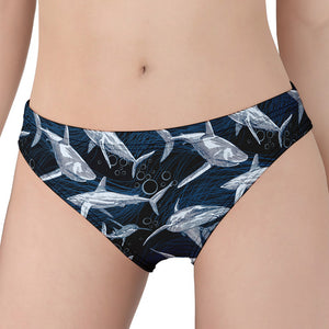 Shark Underwear Pattern Print Women's Panties