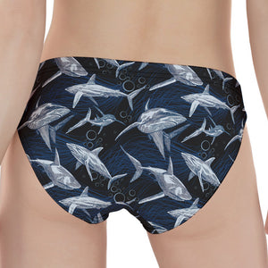 Shark Underwear Pattern Print Women's Panties